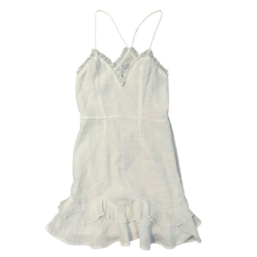 White Ruffle Dress